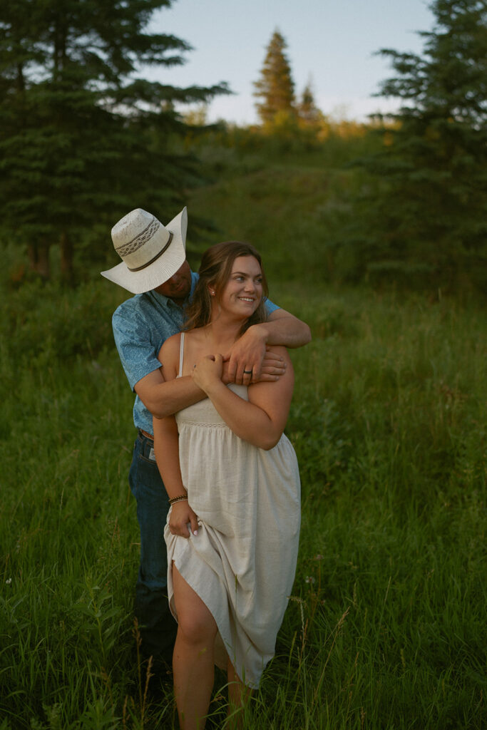 couple posing for a photo in lloydminster