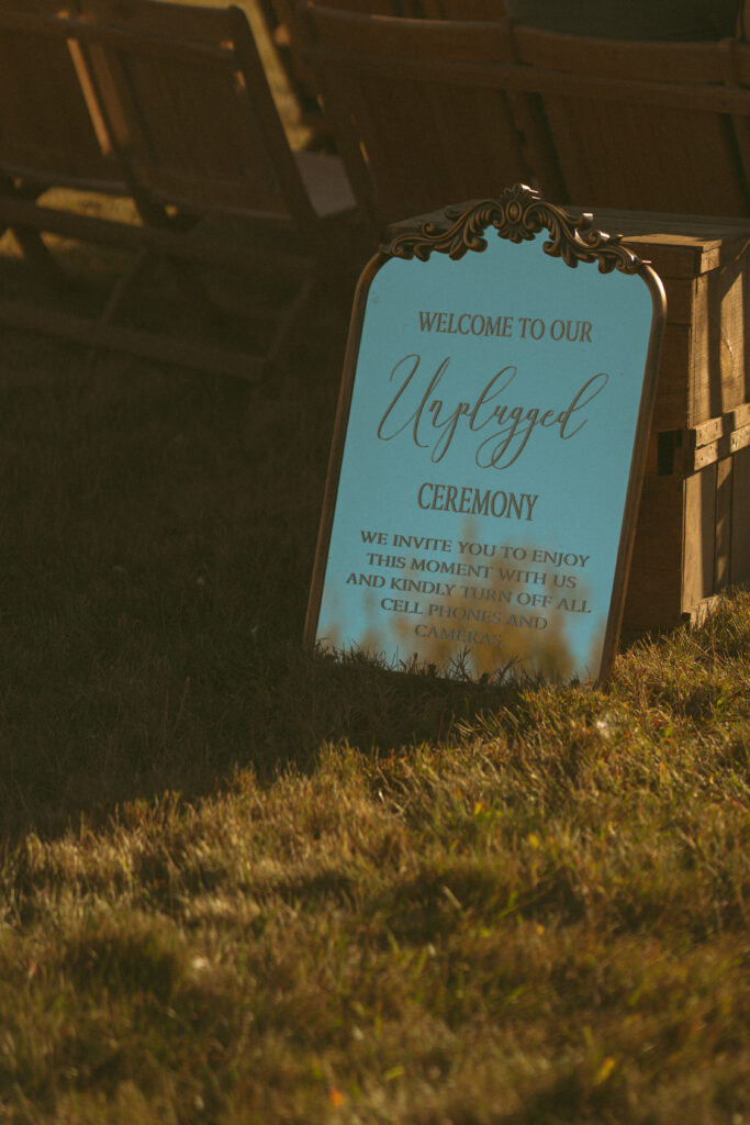 Backyard wedding details in Ellsworth, Maine