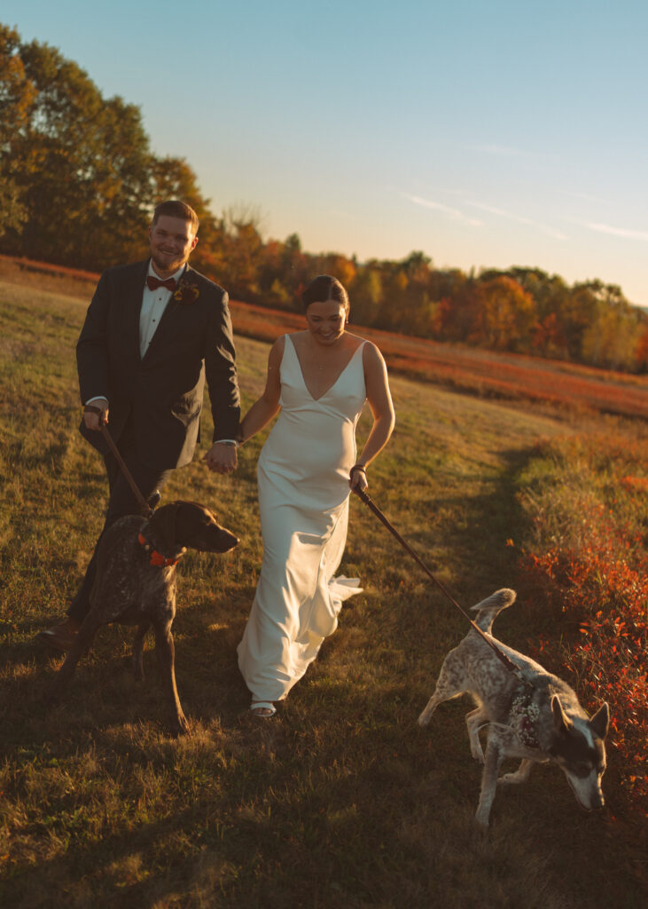 Backyard wedding details in Ellsworth, Maine