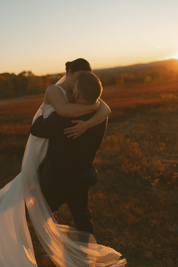 Bride’s veil blowing in the breeze at Schoodic Point, Acadia National Park.