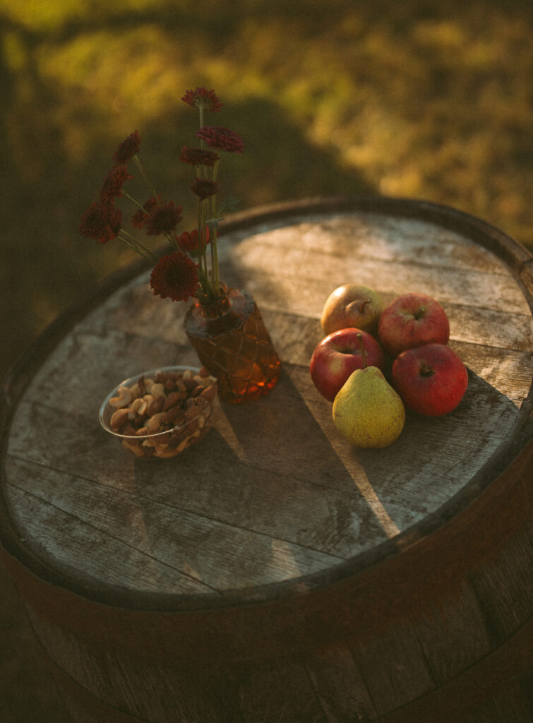 Backyard wedding details in Ellsworth, Maine