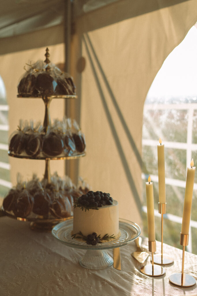 Maine Tent Wedding in the fall