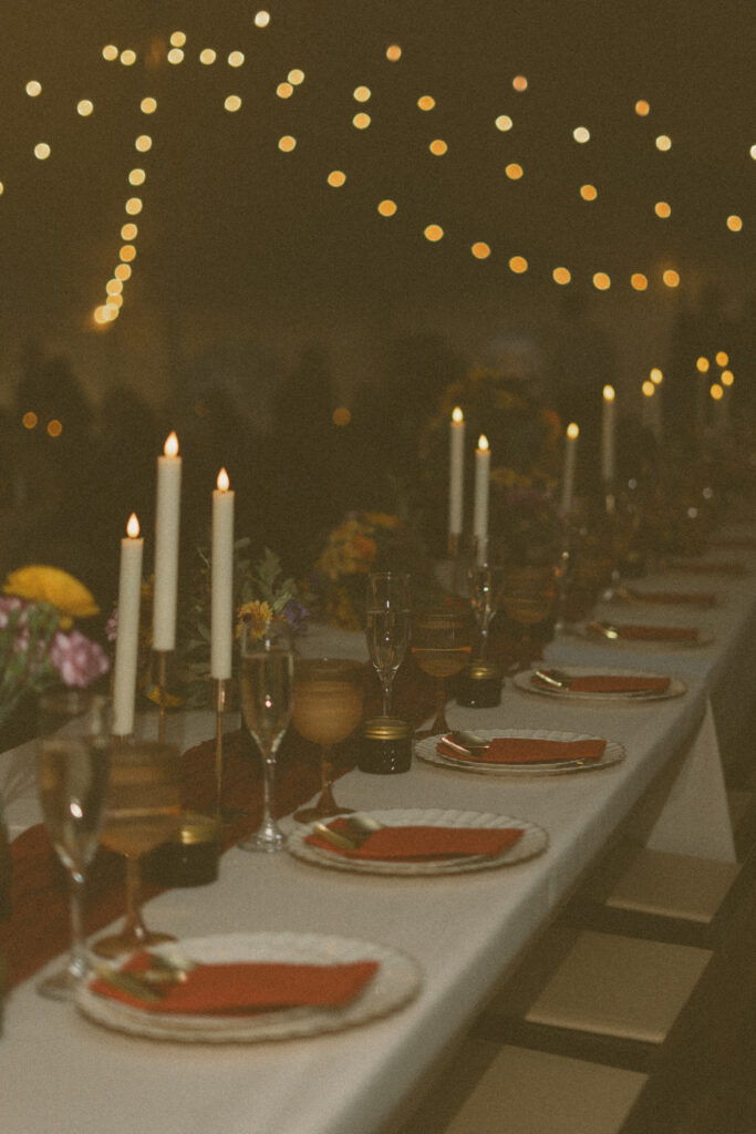Maine Tent Wedding in the fall