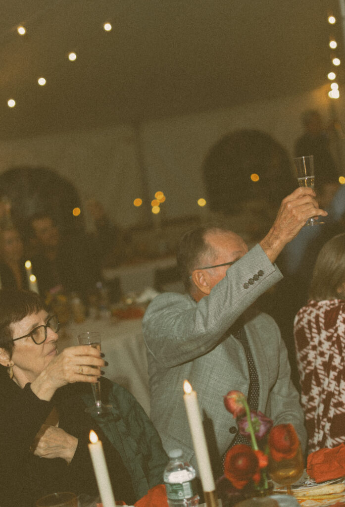 Maine Tent Wedding in the fall