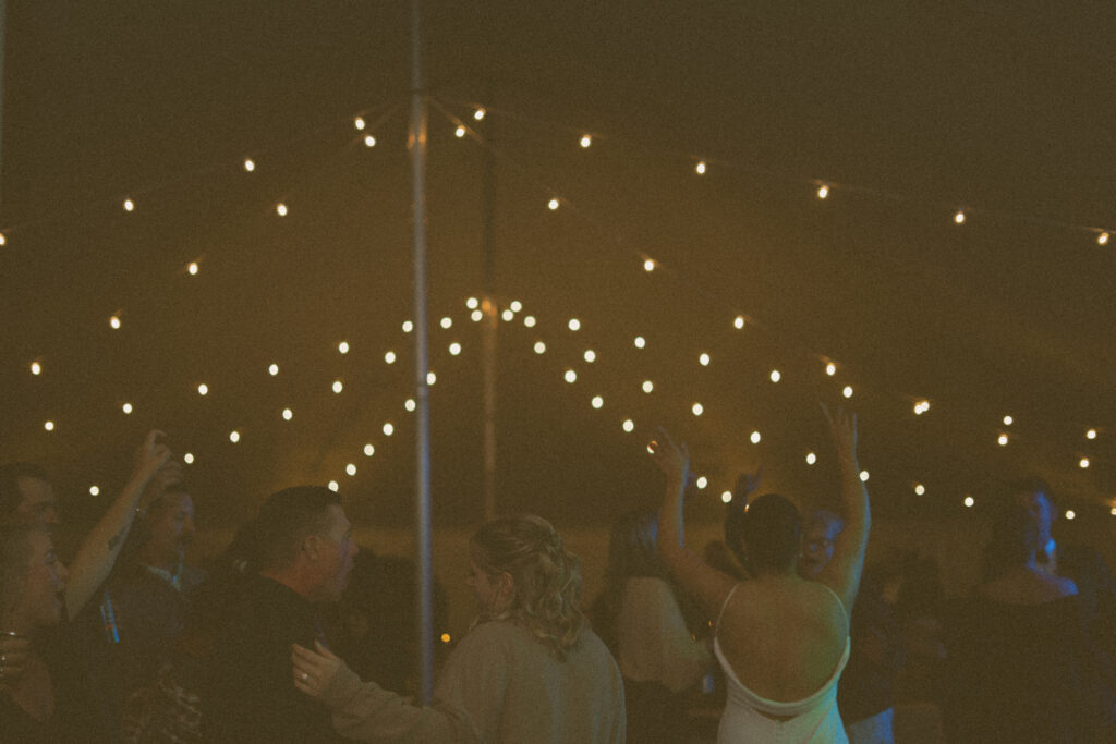 Maine Tent Wedding in the fall